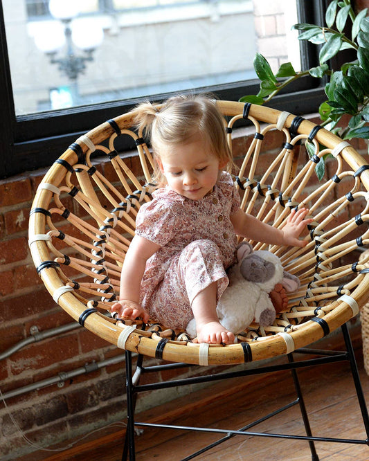 Baby Spring Frill Collar Romper- Spring Bouquet