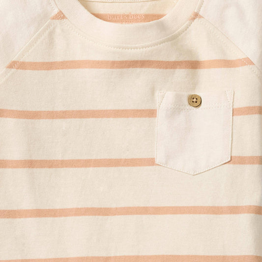 Basic Stripe Boy Tee & Shorts Set