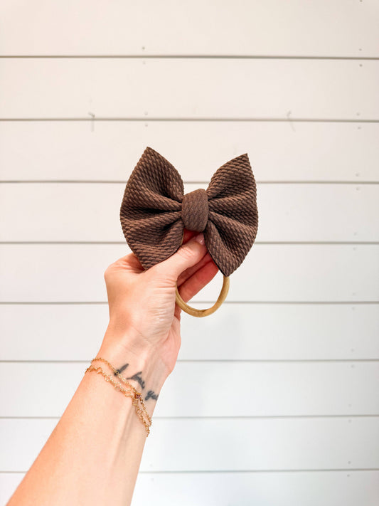 Chocolate Bullet Bow + NYLON