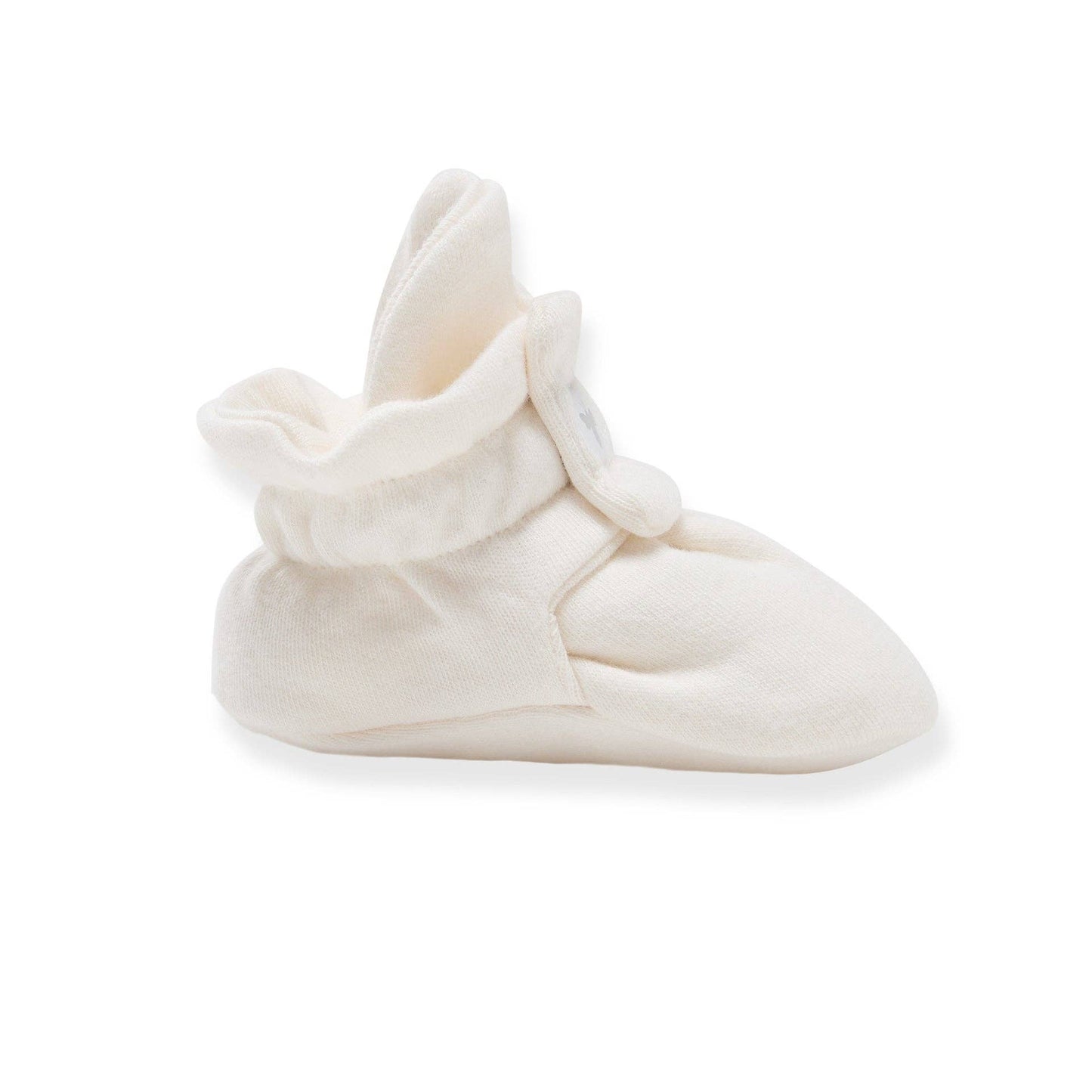 Solid Organic Cotton Baby Booties - Eggshell
: Eggshell / 3-6 Months