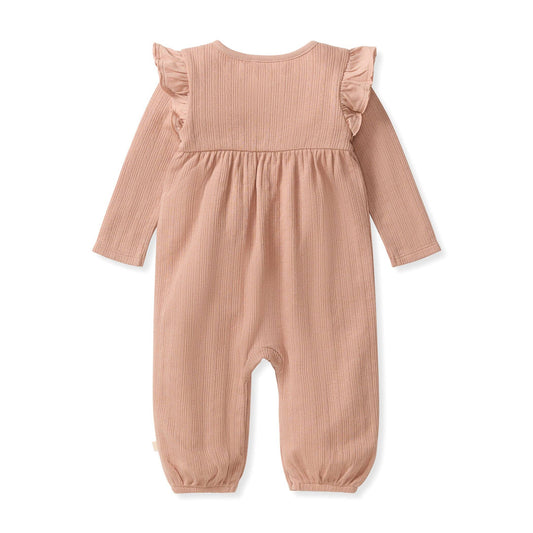 Ribbed Pointelle Jumpsuit