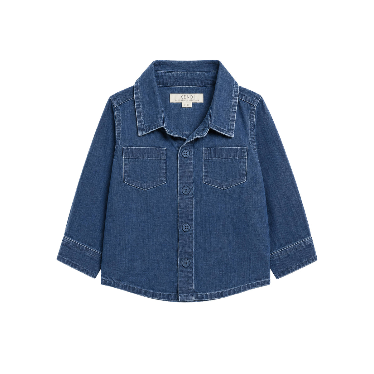 Hayes Chambray Long Sleeve Collared Shirt