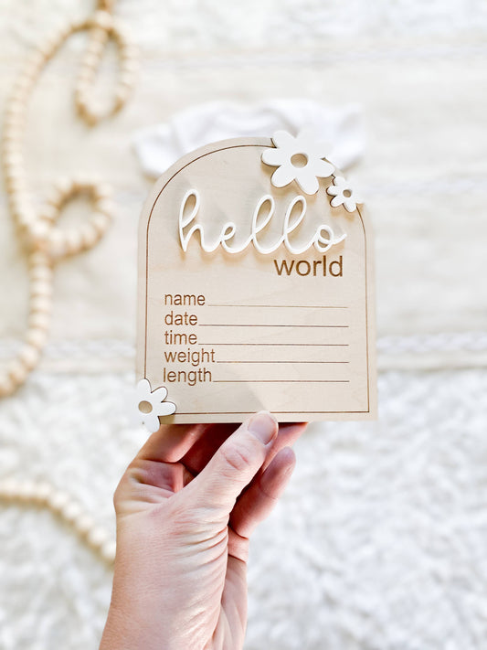 Wooden Monthly Milestone Set - Daisy: Blush / 12 Months (12 pc)