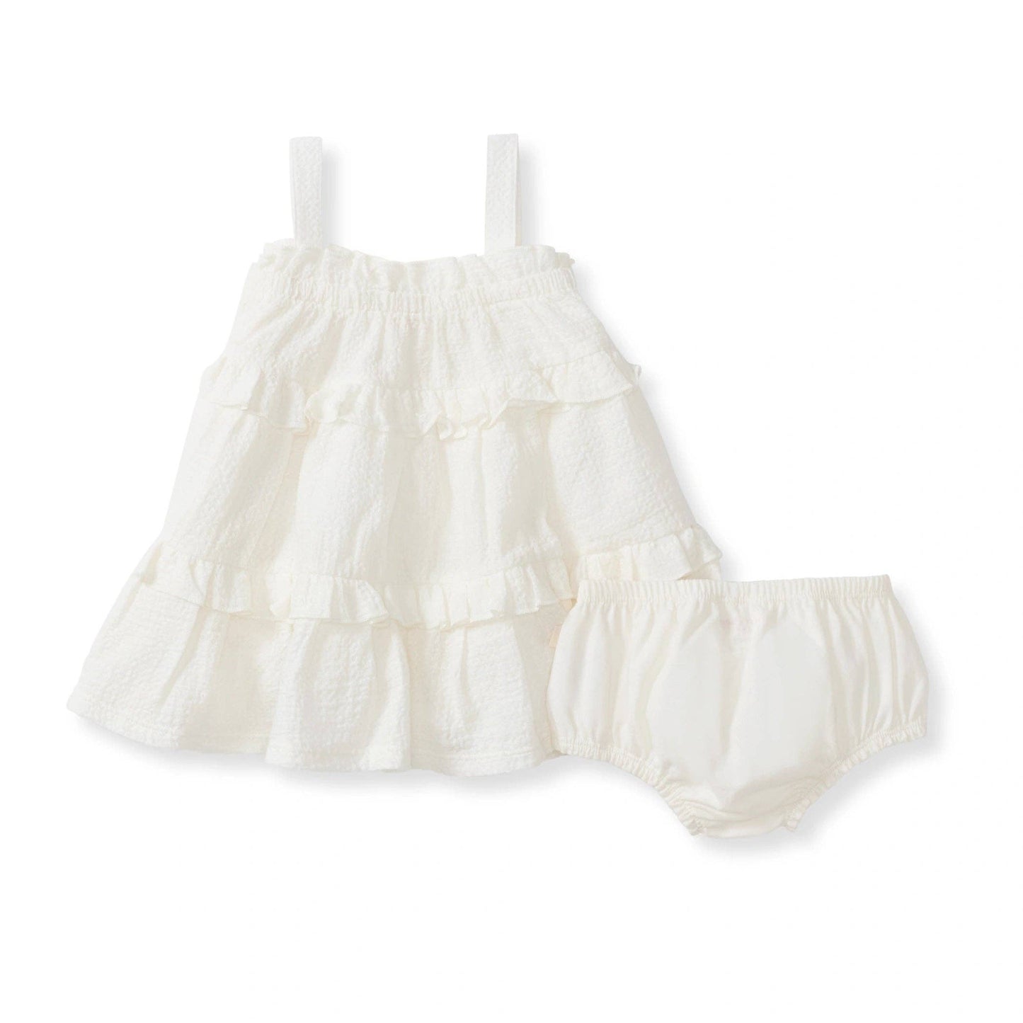 Cross Stitch Muslin Dress: 3-6M