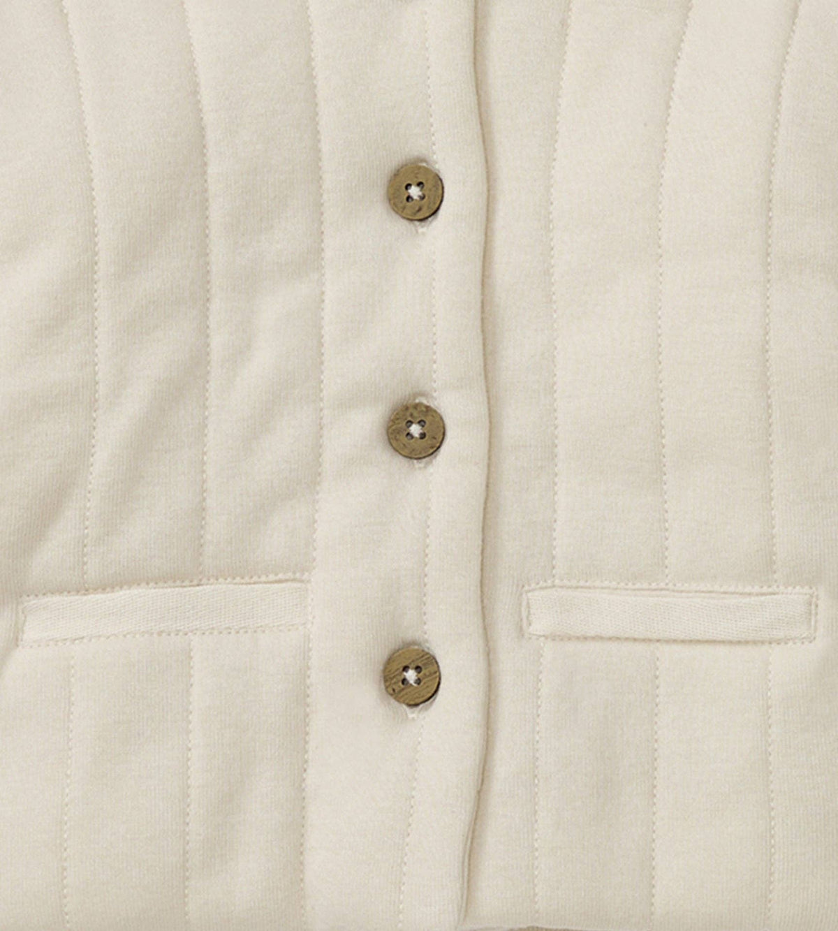Organic Cotton Quilted Jacket - Oat
