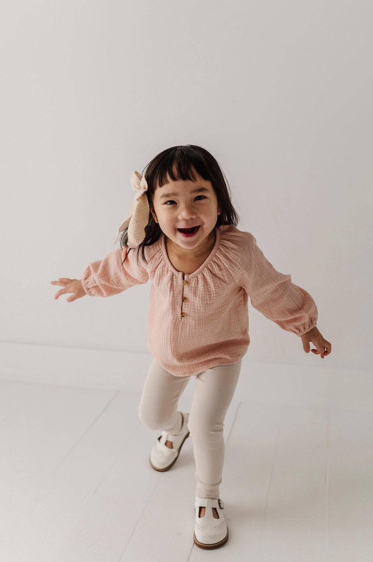 Babysprouts Girl's Cotton Gauze Blouse: Blush