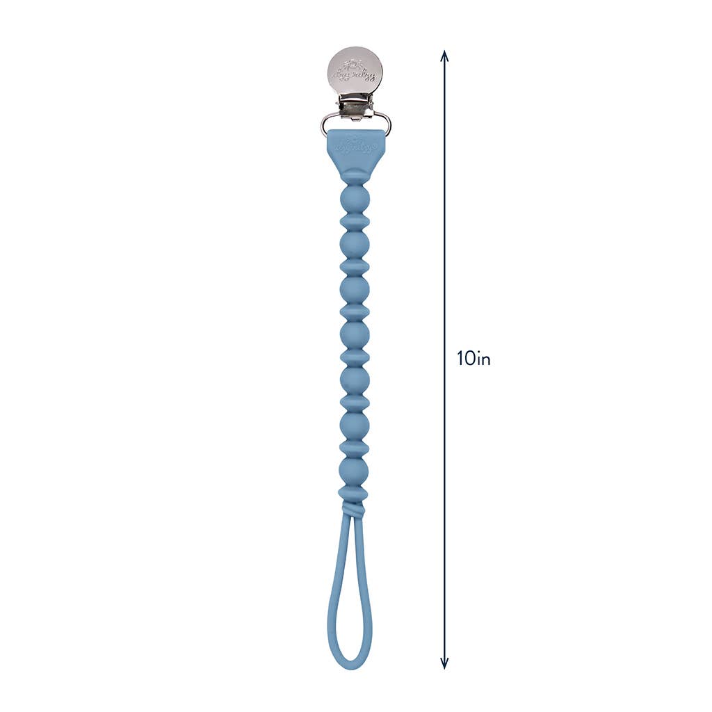 Itzy Paci Strap™ Silicone One-Piece Pacifier Clips: Toast