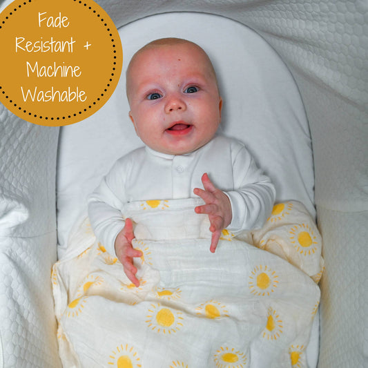 Baby Muslin Swaddle Blanket 47x47 Beautiful Day