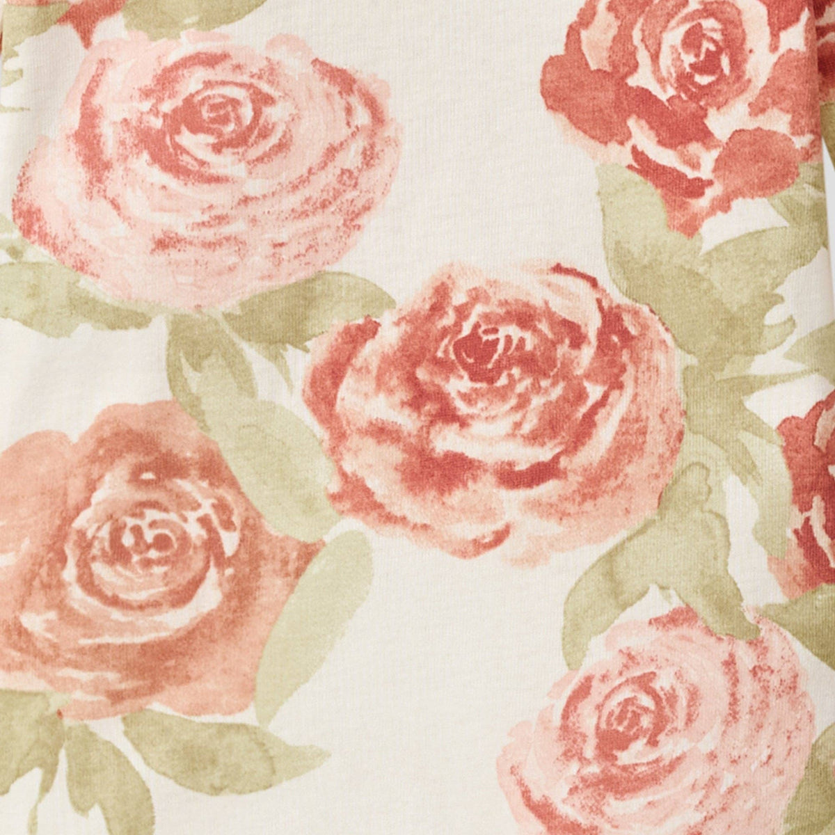Autumn Rose Garden Organic Cotton Sleep & Play Footed