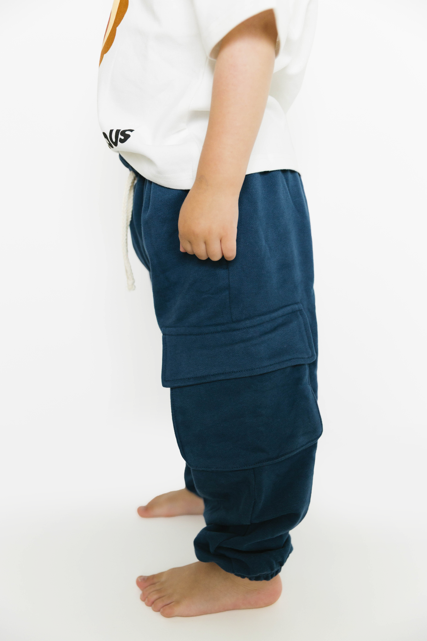 Navy Cargo Joggers: 3T
