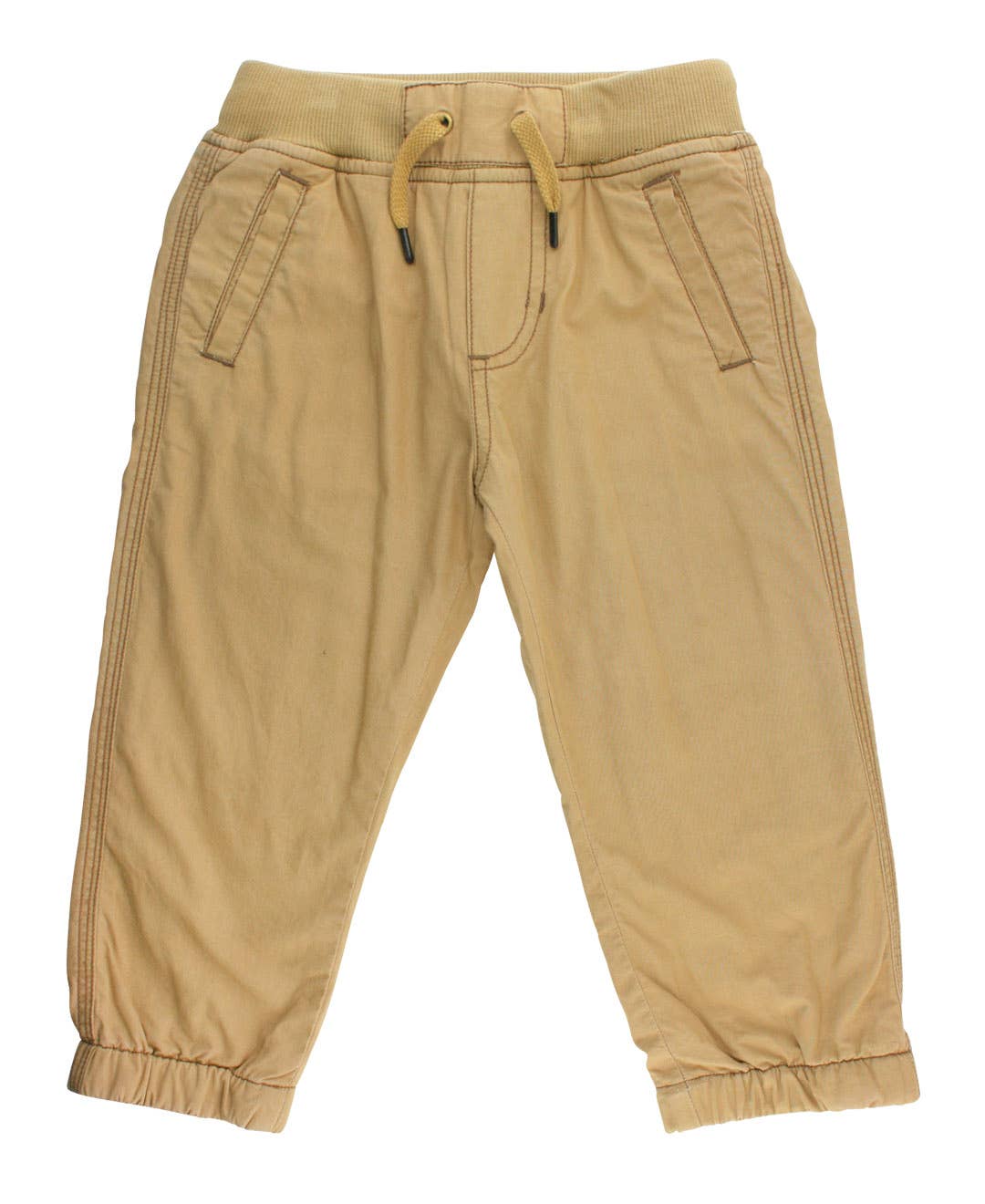 Boys Dark Khaki Jogger Pants: 4T