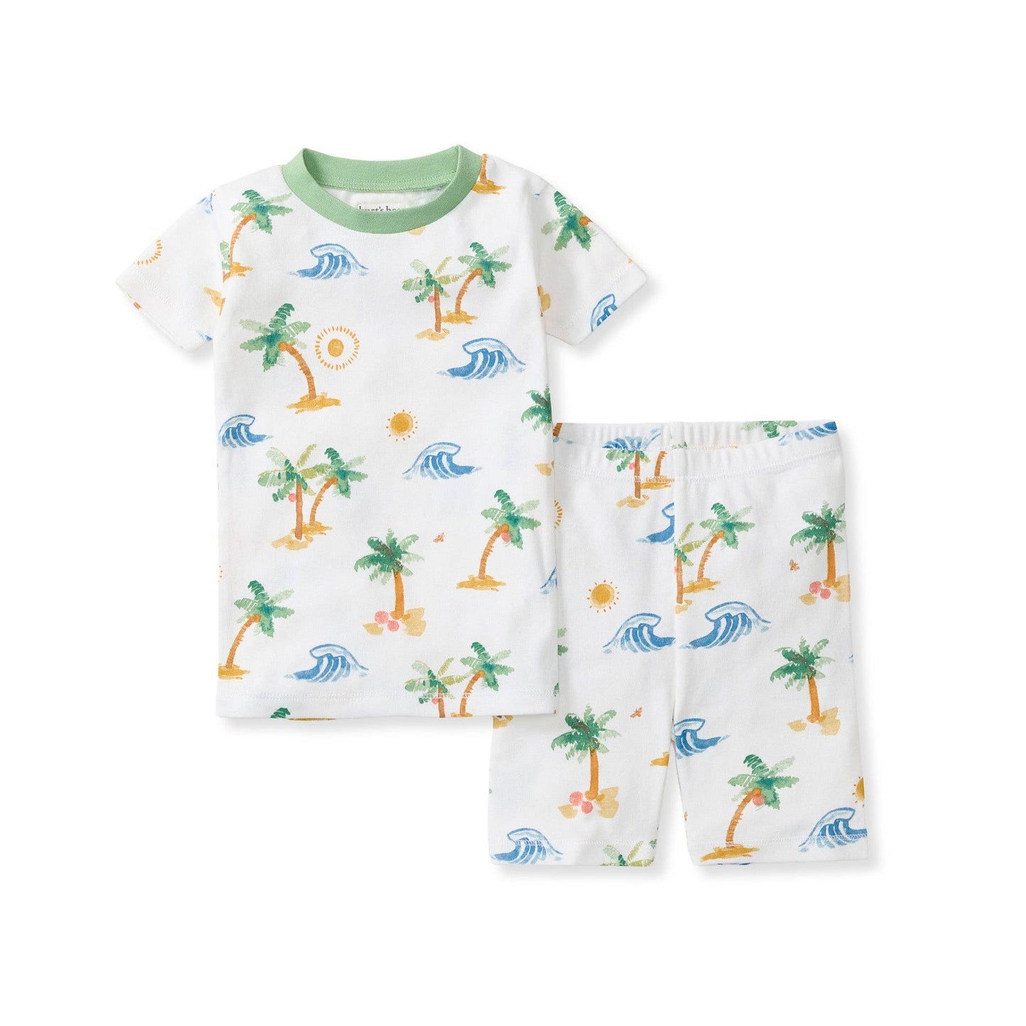 Beachy Palms Organic Cotton Two-Piece Pajamas: 3T