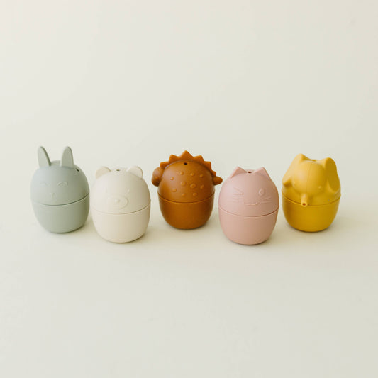 Animal Mold Free Silicone Bath Toy Set 
