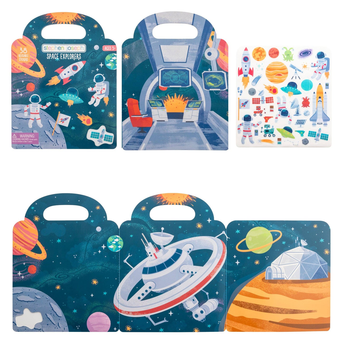 Reusable Sticker Book: Space