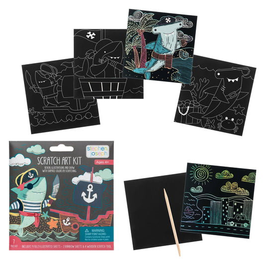 Scratch Art Kit: Shark