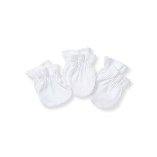 Organic Cotton Baby Mittens 3 Pack: Cloud