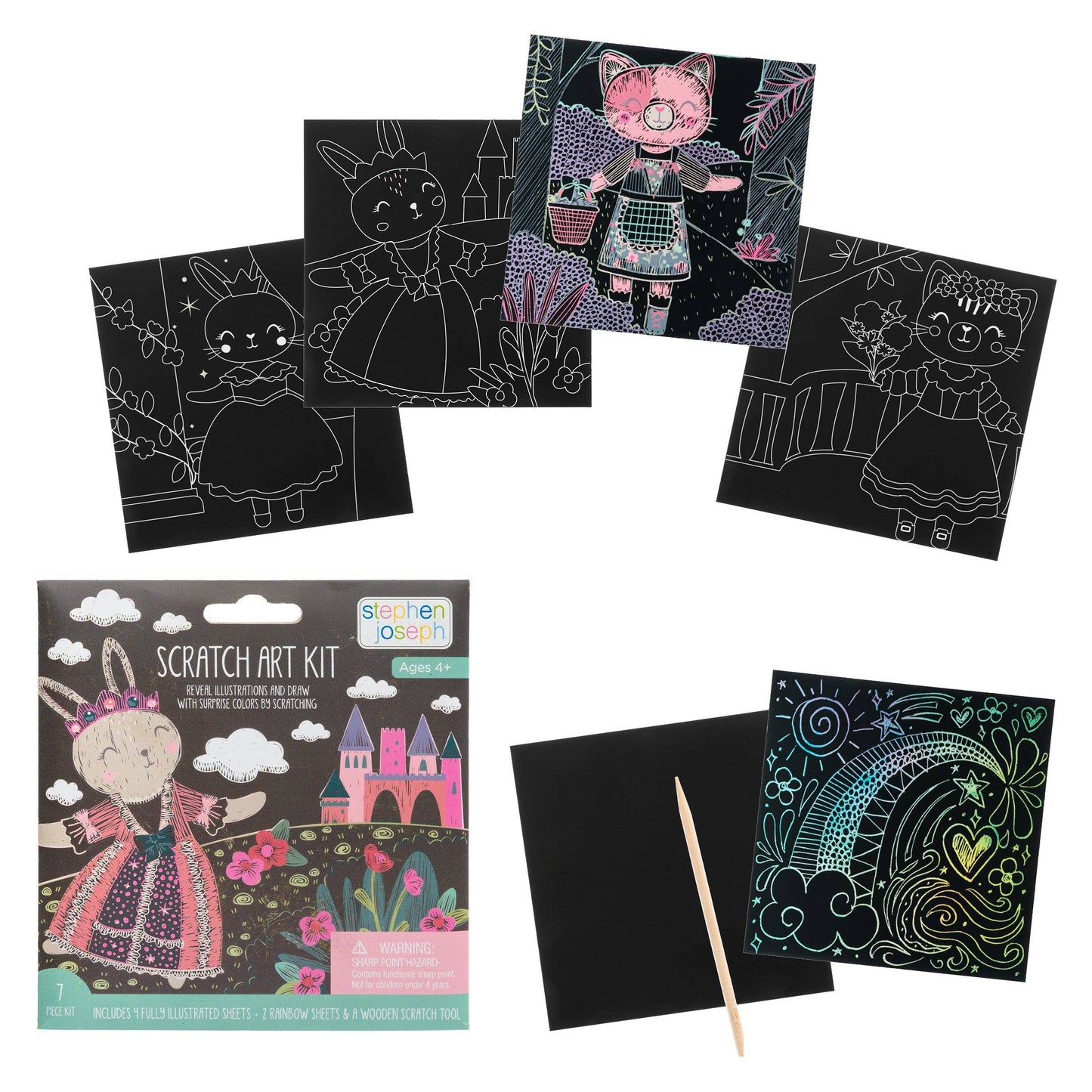 Scratch Art Kit: Bunny/Cat