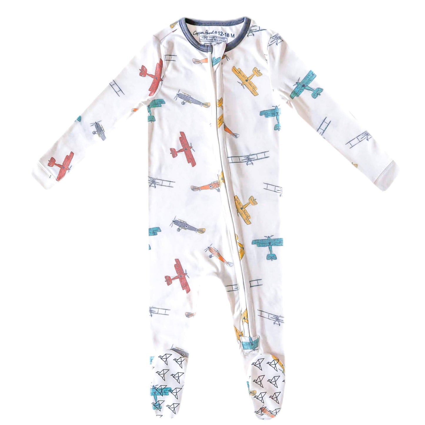 Zip-Up Footie Pajama - Ace: 6-12 Months