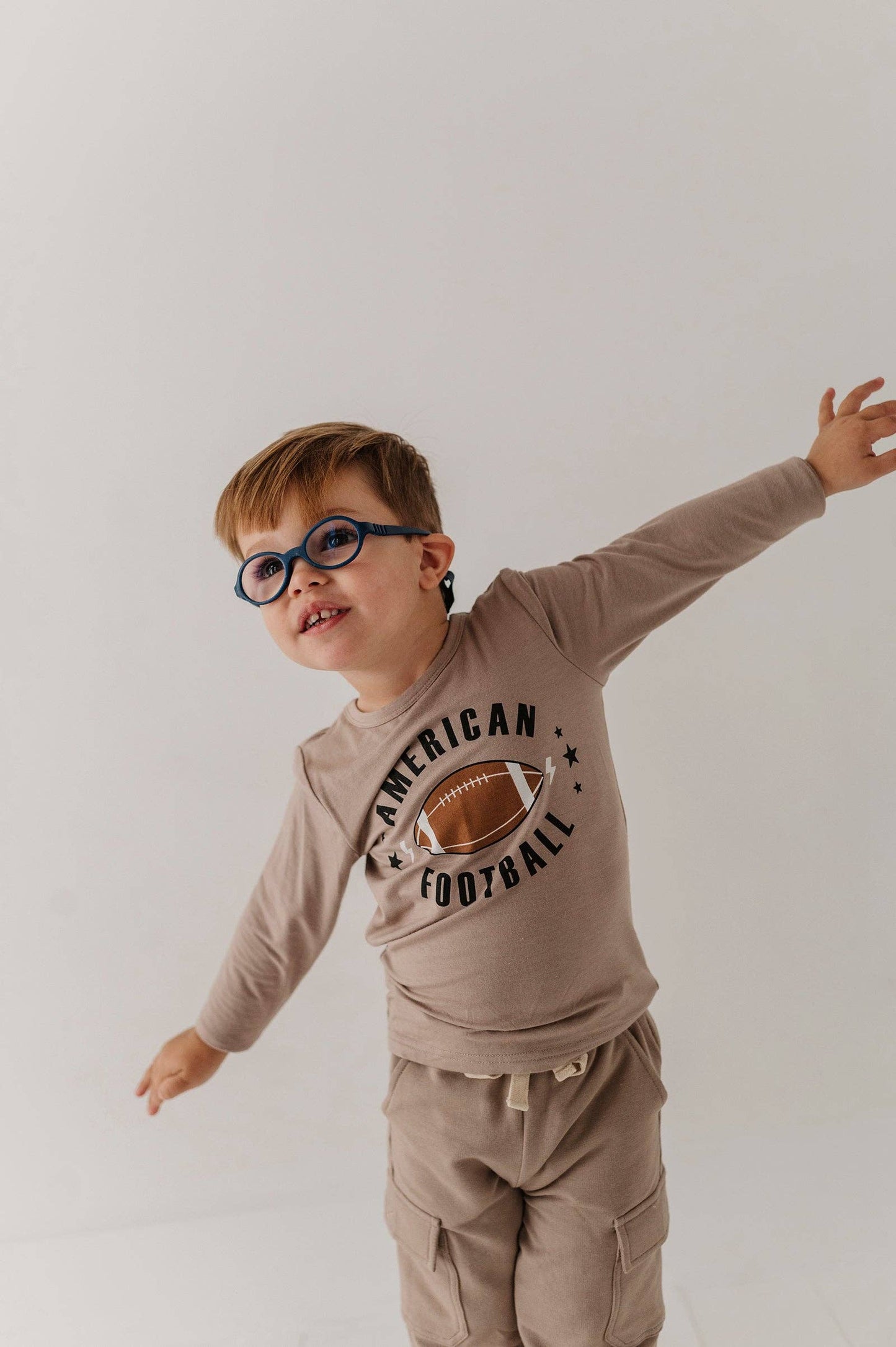 Babysprouts Boy's Long Sleeve Tee: American Football