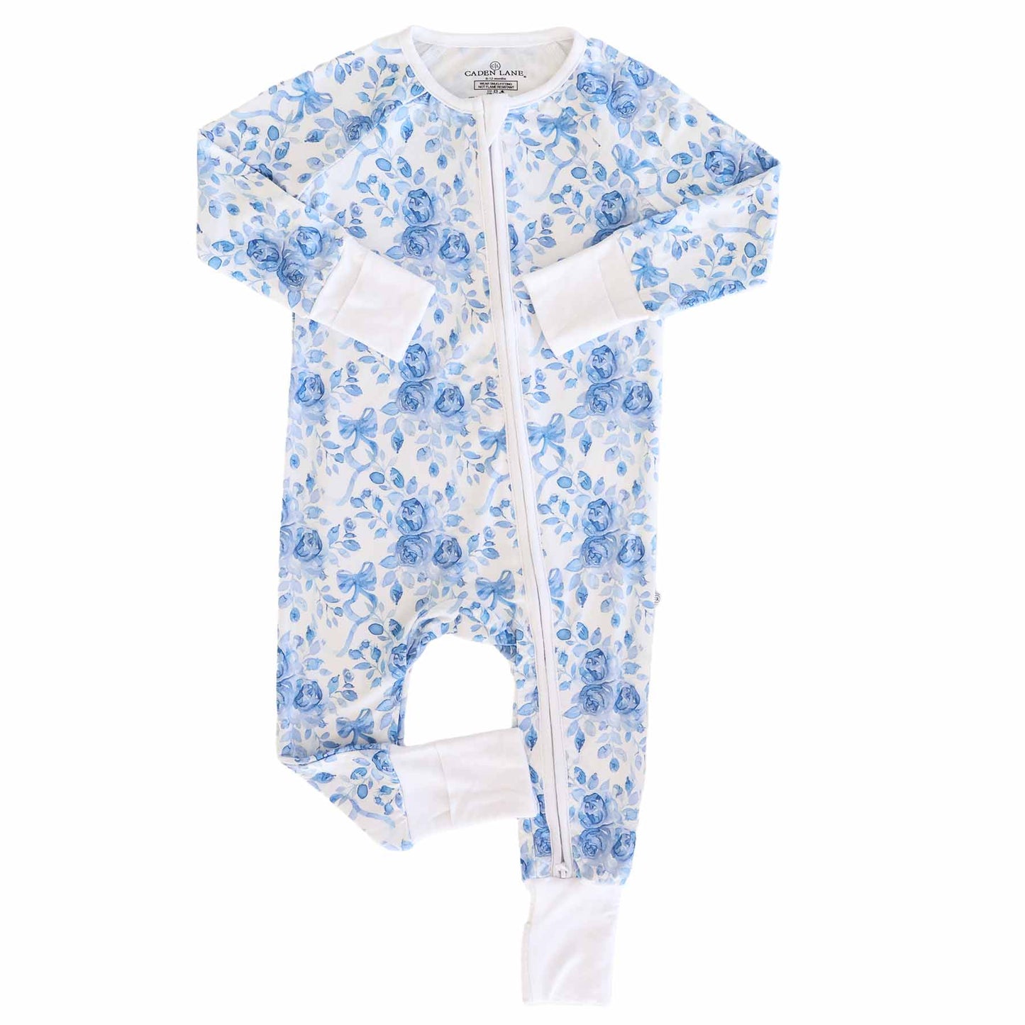 Betsy's Blooms Convertible Zip Romper: 0-3 months
