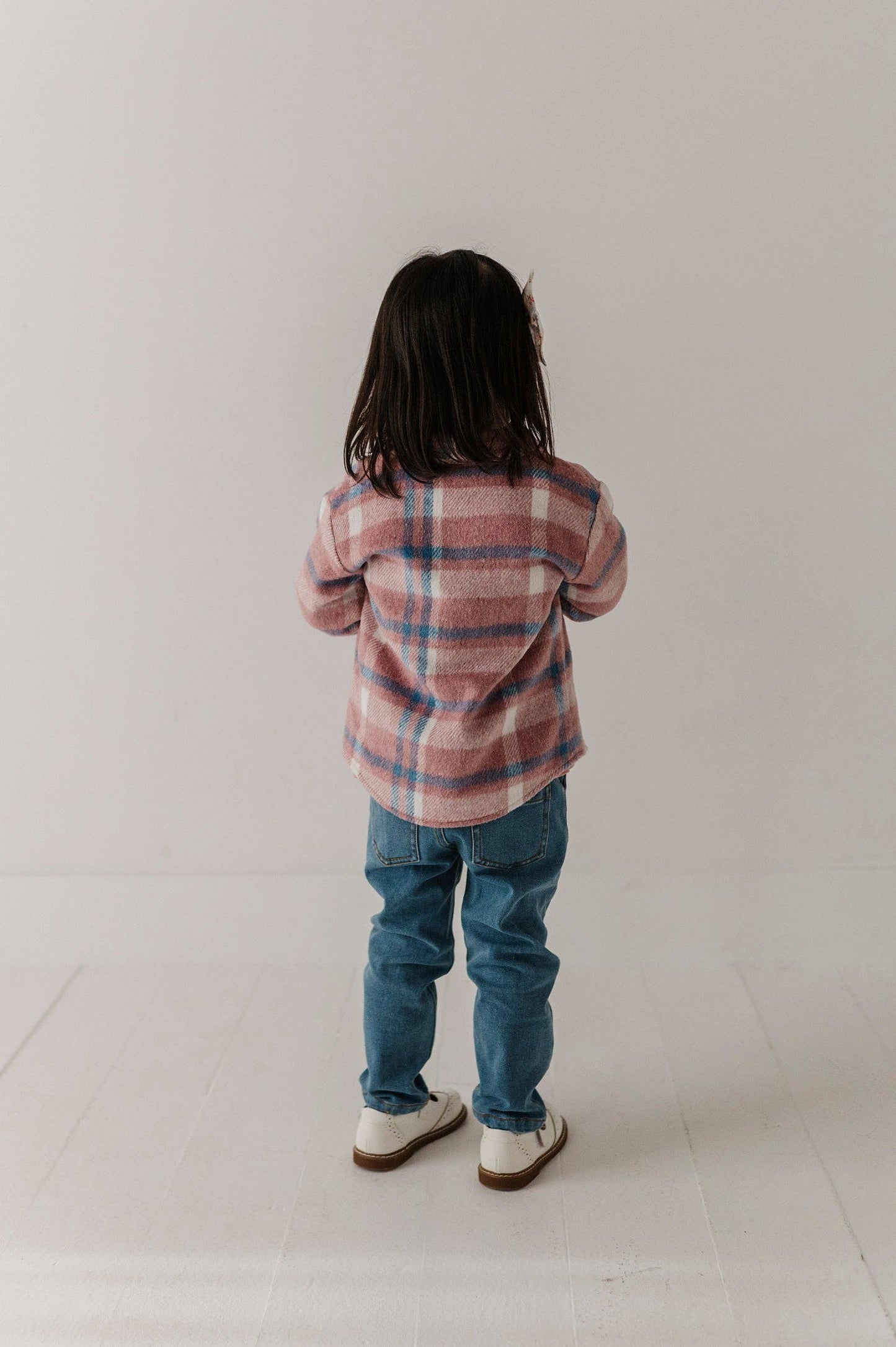 Babysprouts Girl's Paperbag Denim Pants: Mid Blue Wash