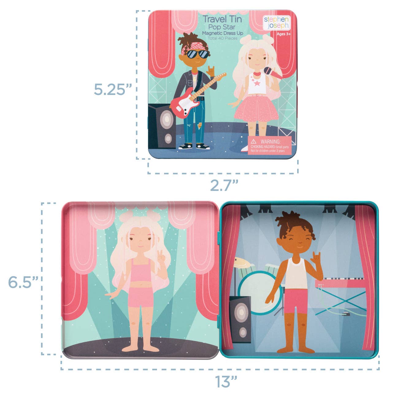 Travel Tin Magnetic Dress Up: Space