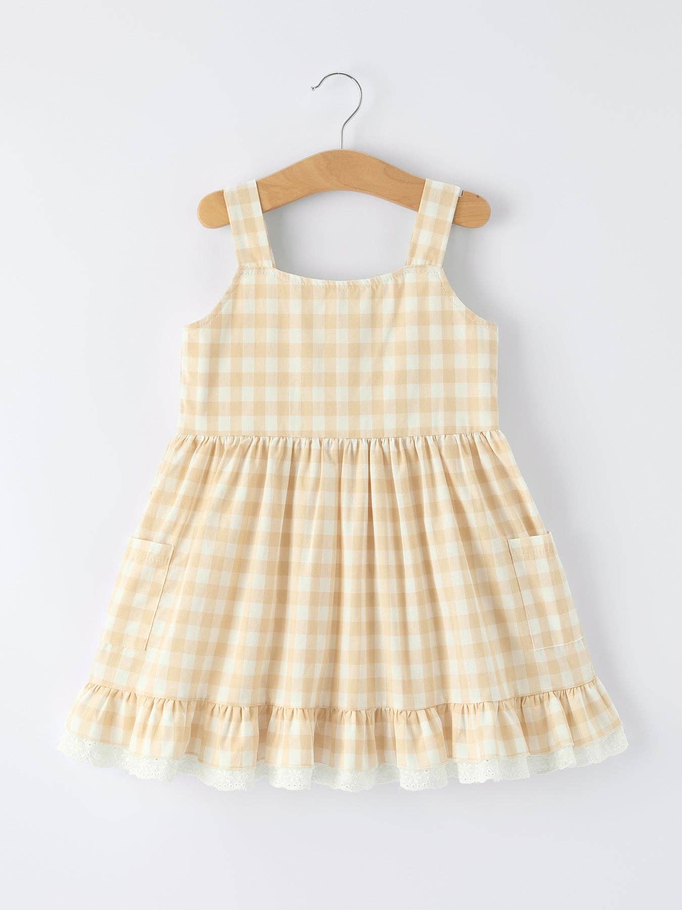 Plaid Girl Dress With Pocket: 3