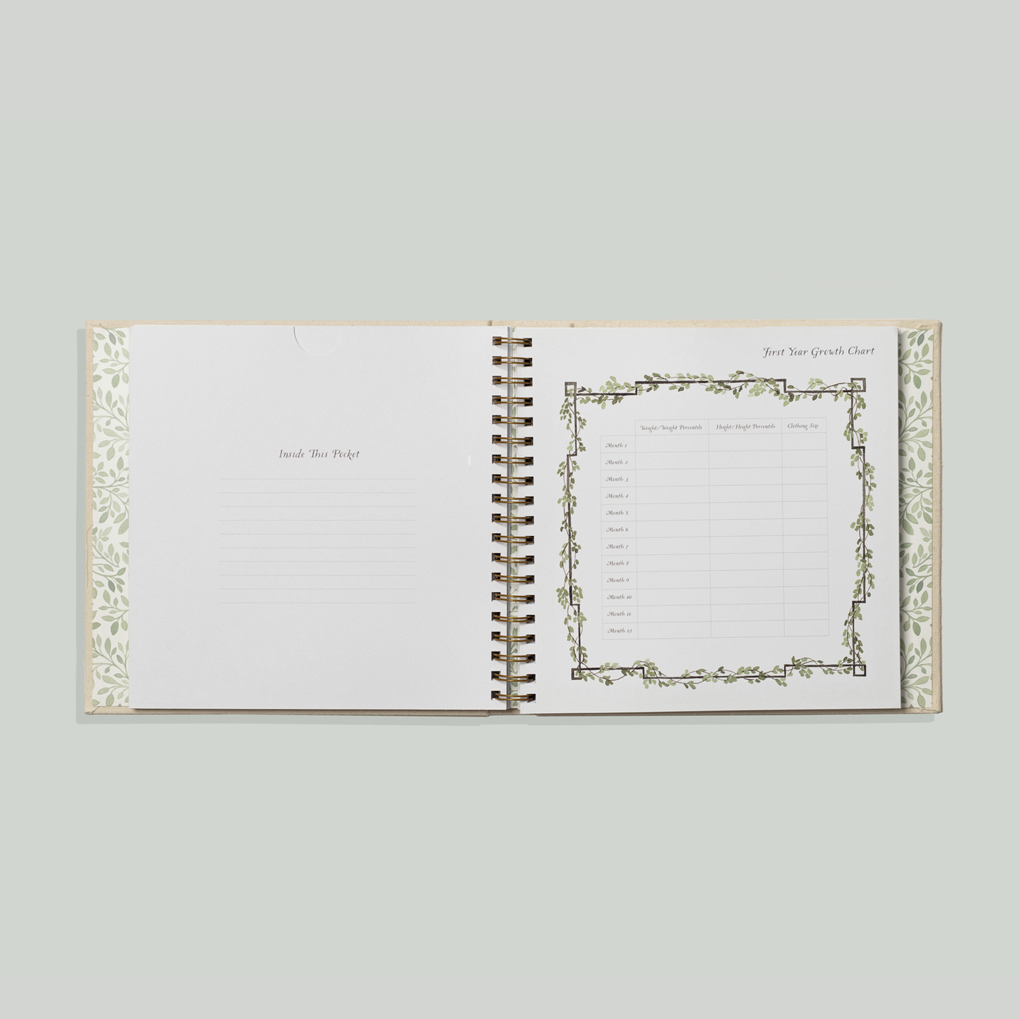 As You Grow: A Modern Memory Book for Baby (Baby Shower)