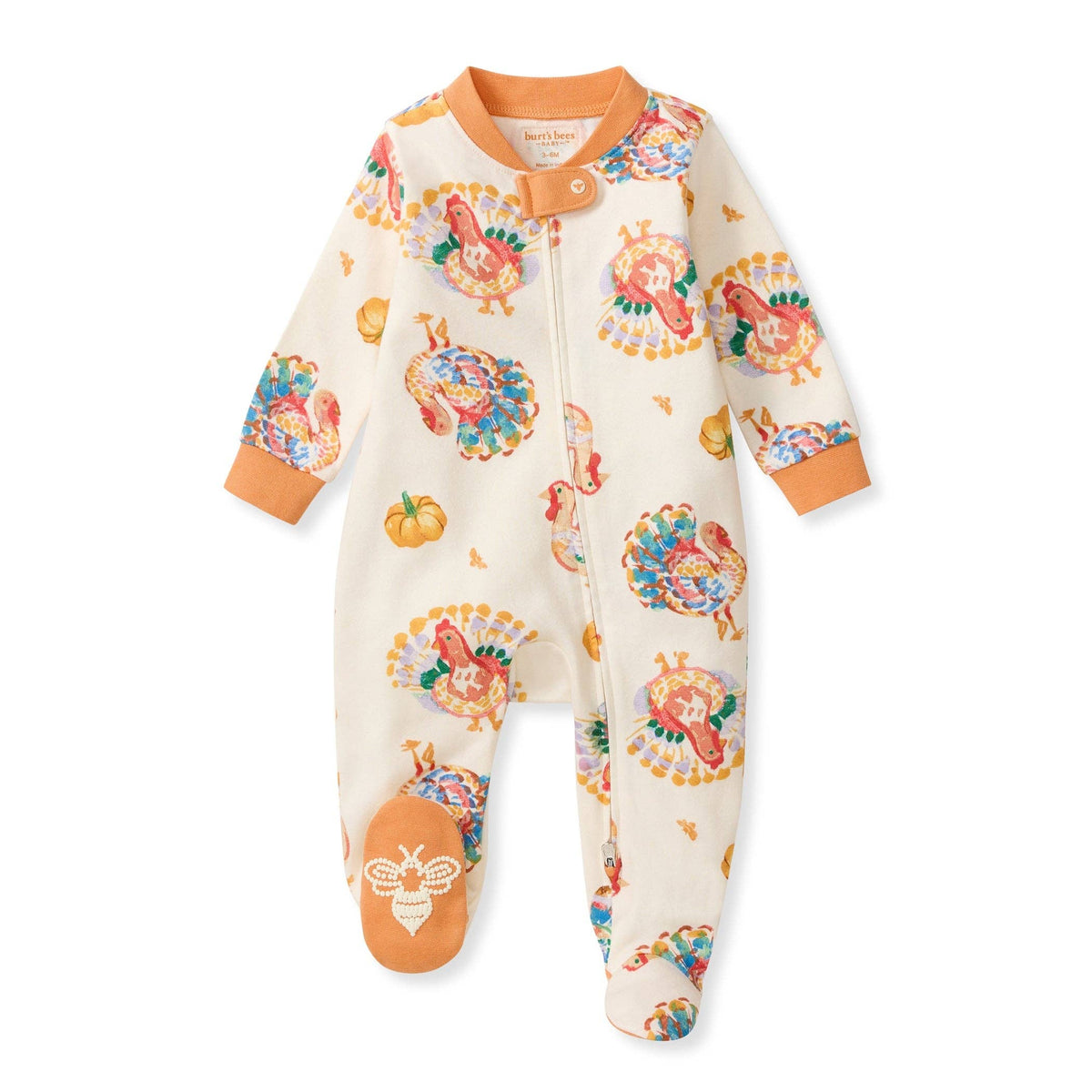 Turkey Day Organic Cotton Sleep & Play Footed