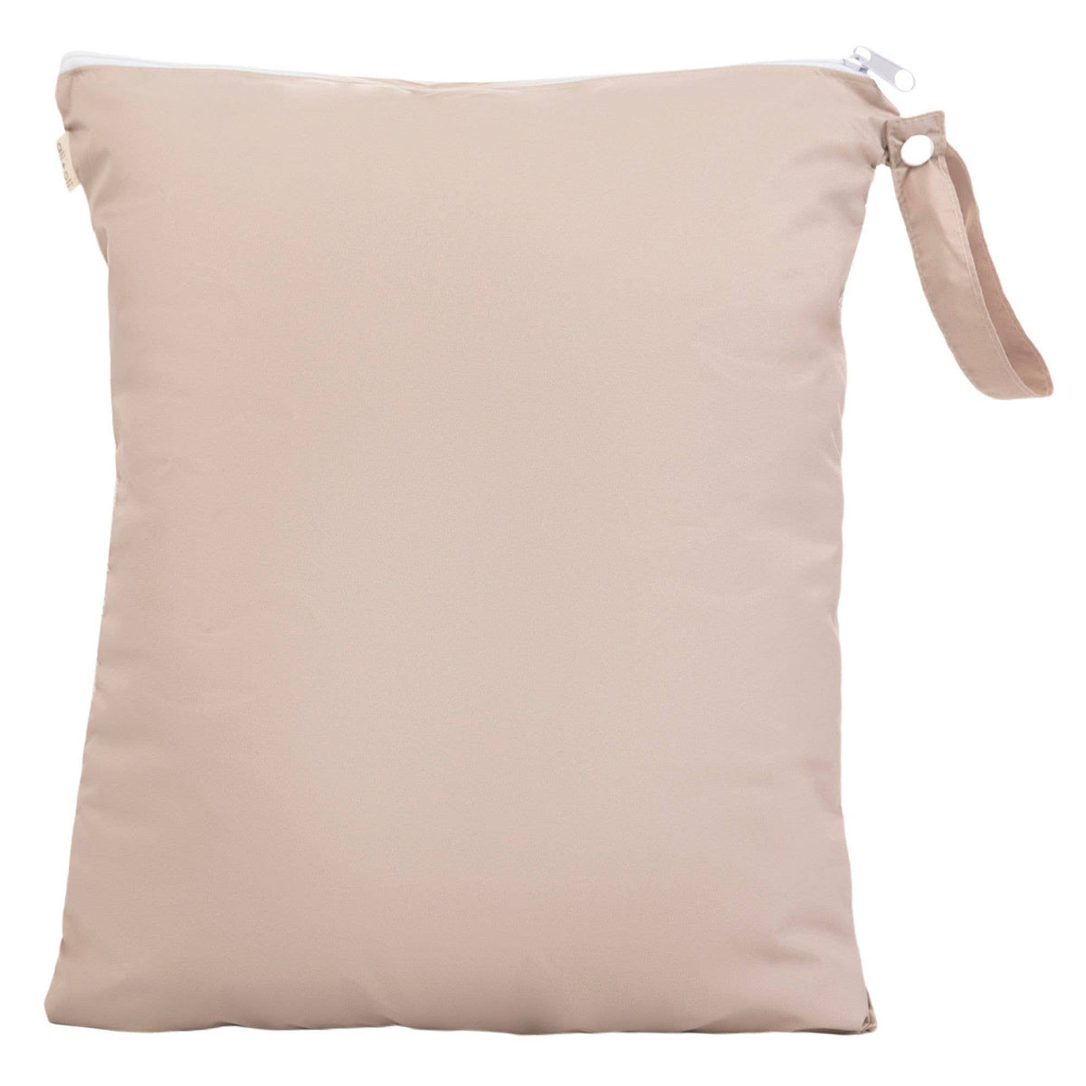 Dual-Compartment Wet/Dry Bag with Mesh Pocket (Taupe)