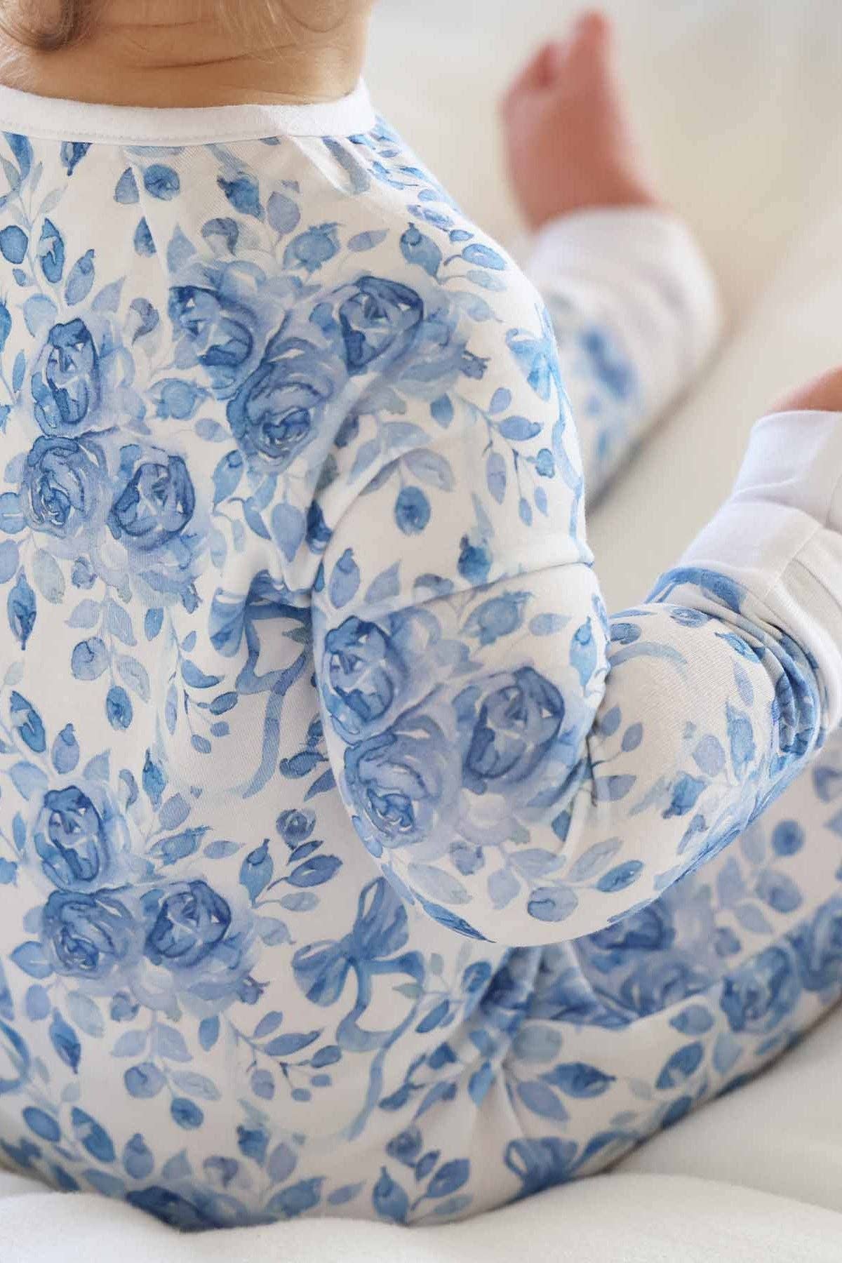 Betsy's Blooms Convertible Zip Romper: 0-3 months