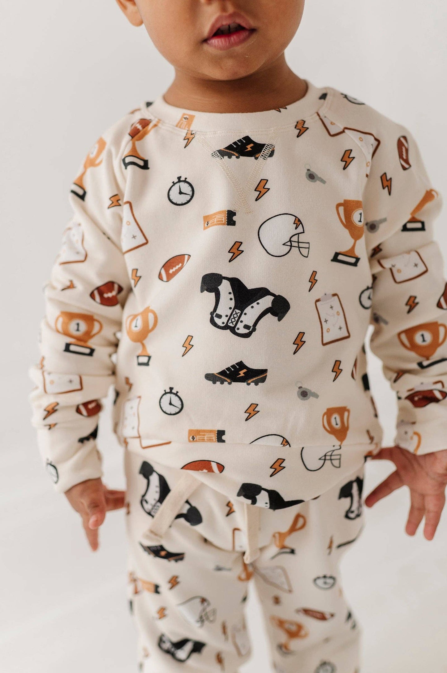 Babysprouts Boy's Raglan Sweatshirt: Football