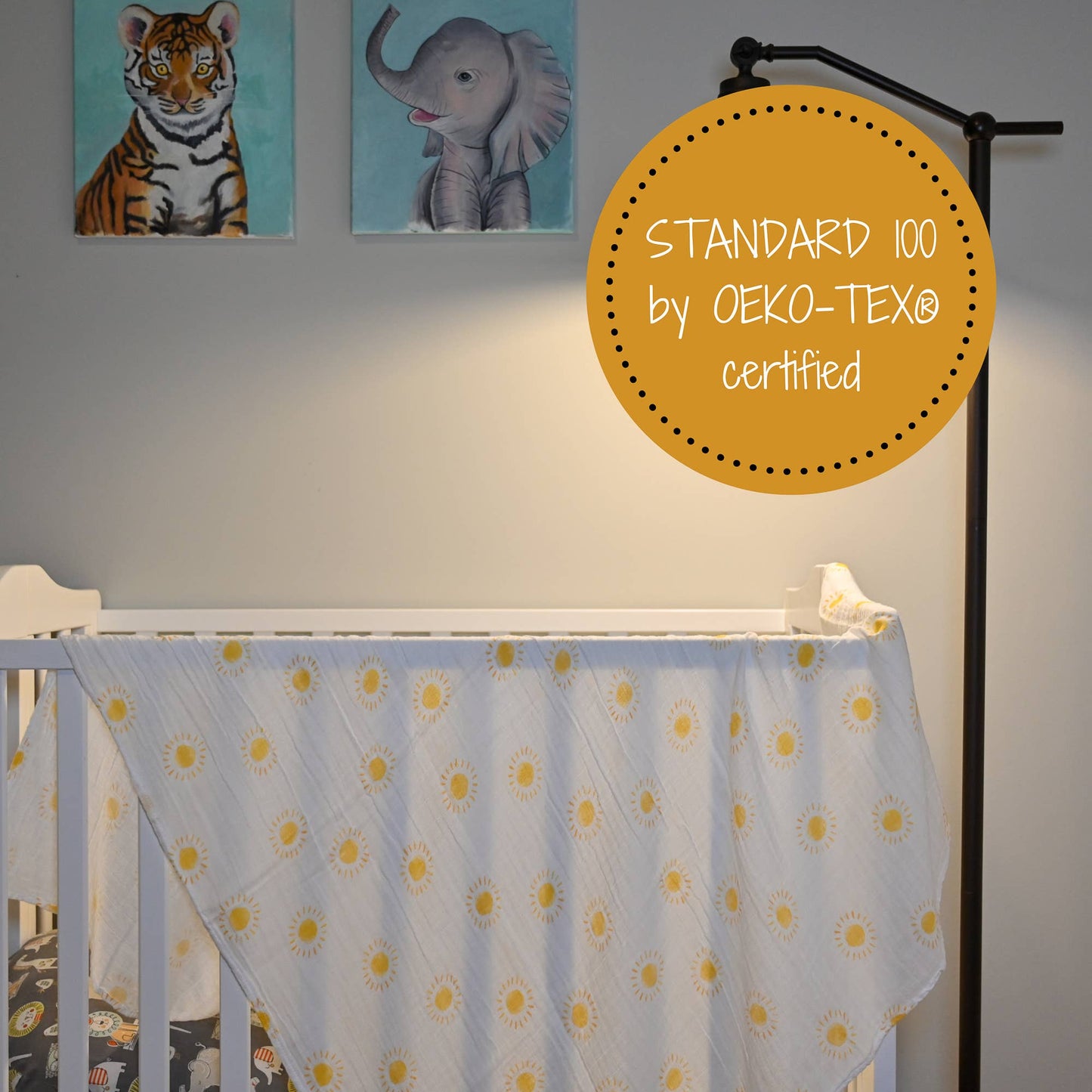 Baby Muslin Swaddle Blanket 47x47 Beautiful Day