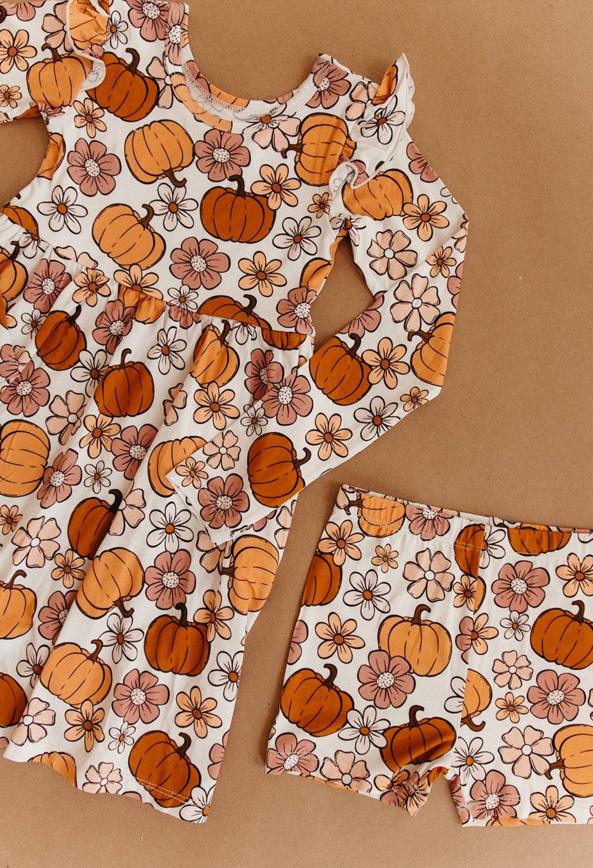 Autumn Floral Bamboo Twirl Dress
