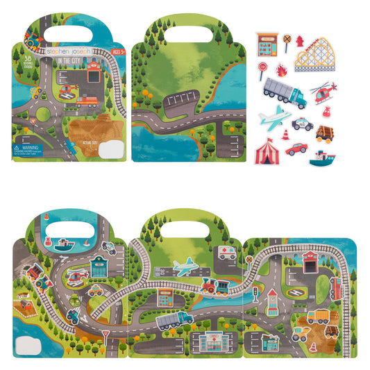 Reusable Sticker Book: Book City