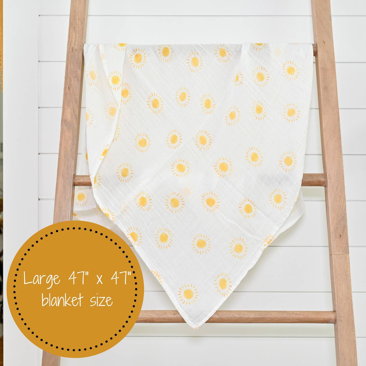 Baby Muslin Swaddle Blanket 47x47 Beautiful Day