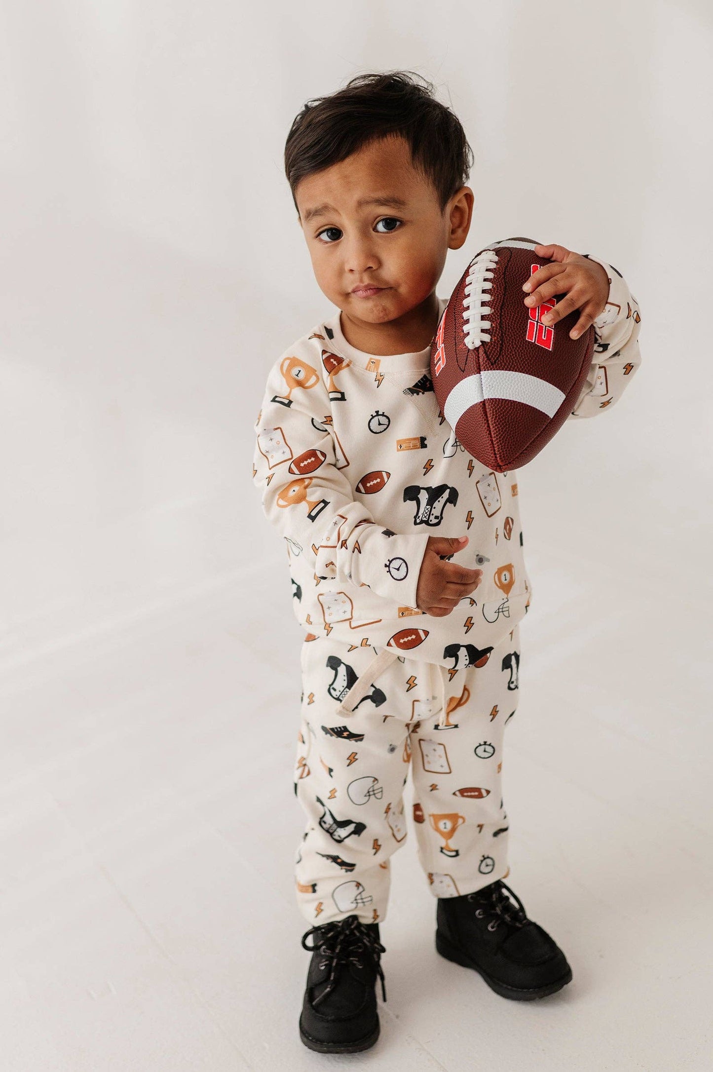 Babysprouts Boy's Raglan Sweatshirt: Football