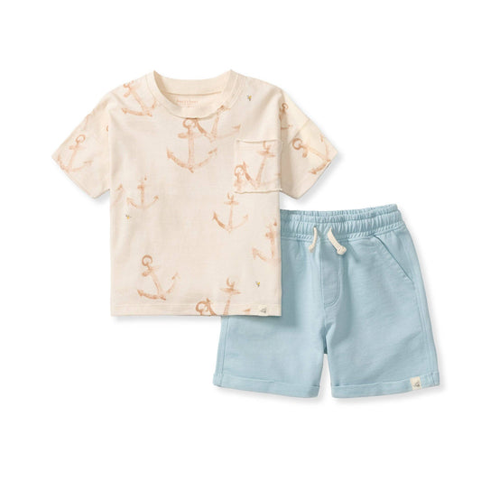 Anchors Boy Tee & Shorts Set