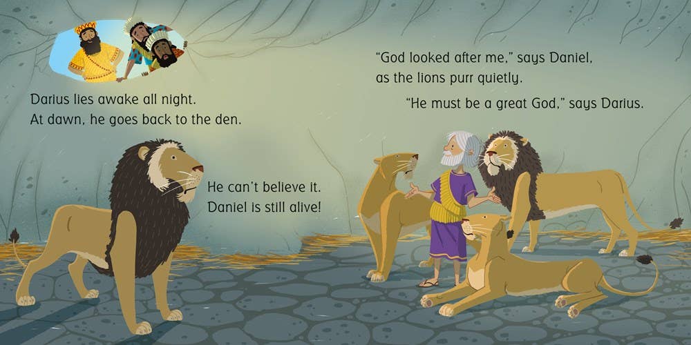 Daniel In The Lions' Den board book: Usborne