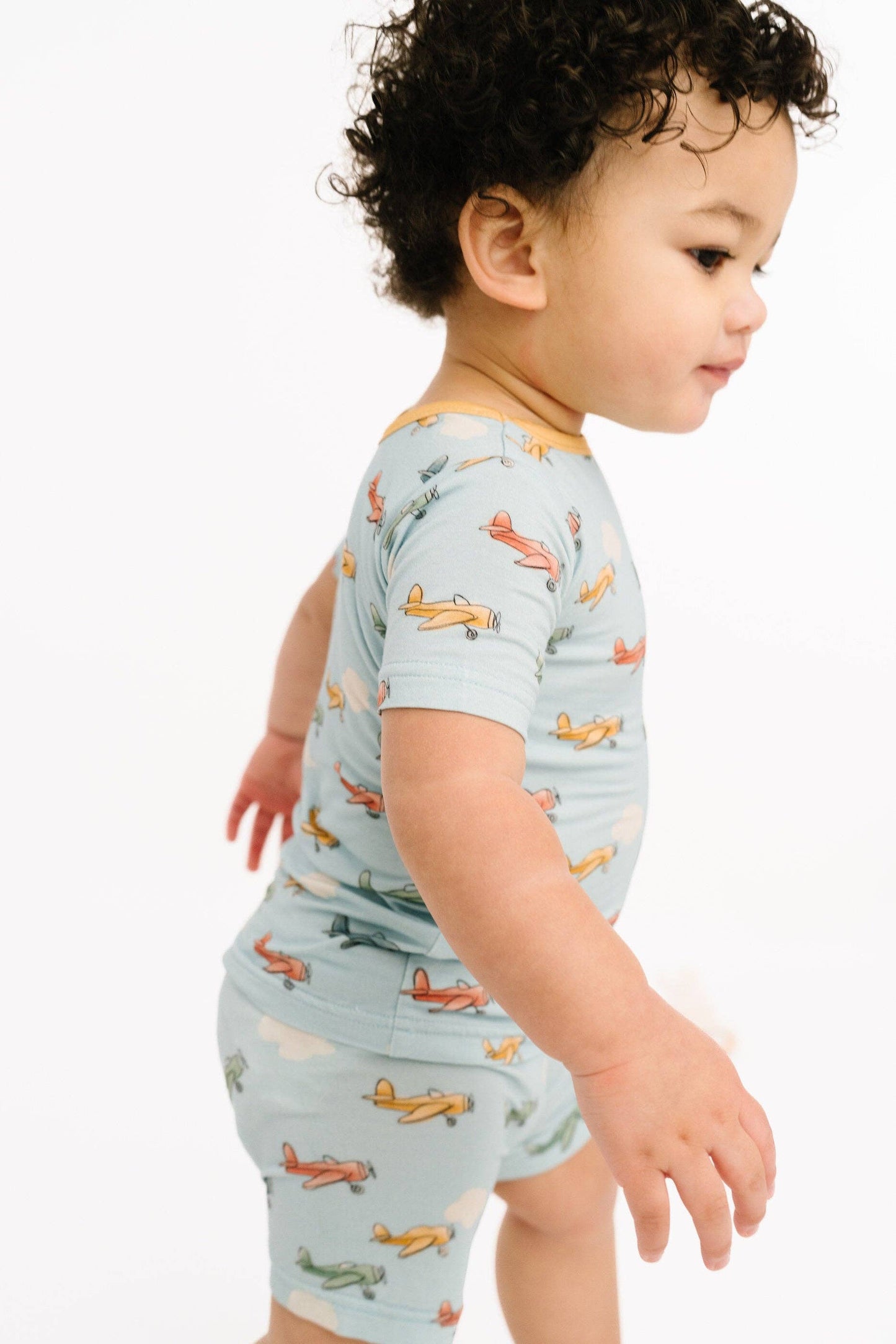 Pilot Pals Bamboo Shorts Set: 18-24M