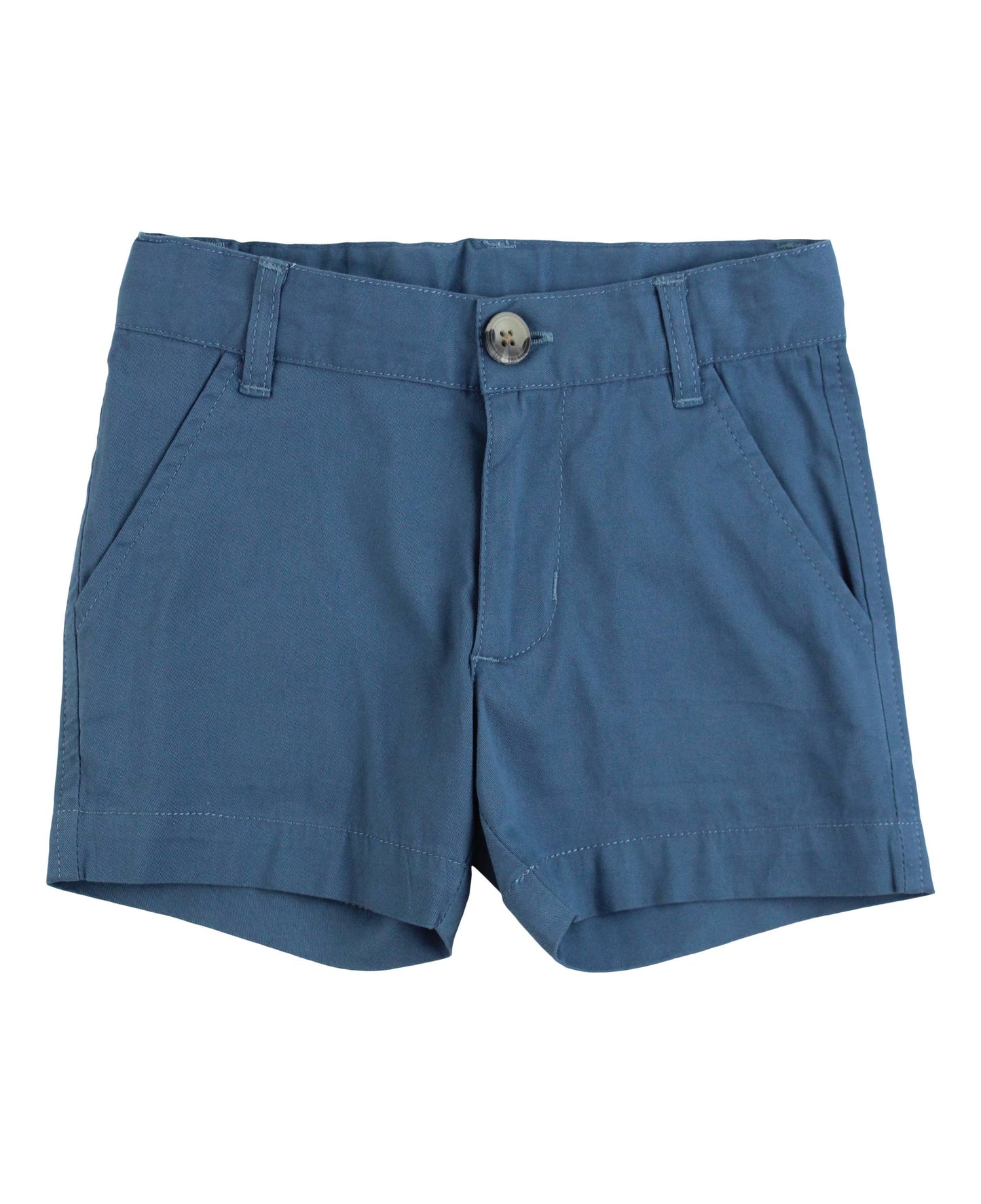 Boys Indigo Stretch Chino Shorts: Blue / 6