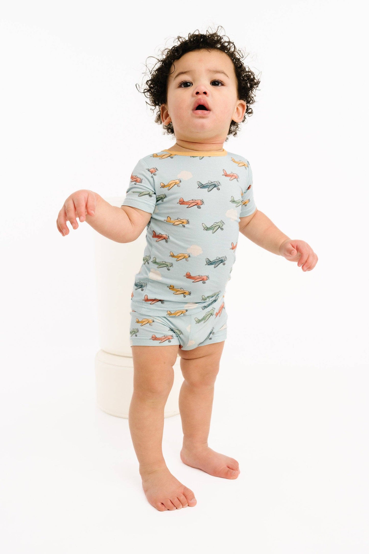 Pilot Pals Bamboo Shorts Set: 5T
