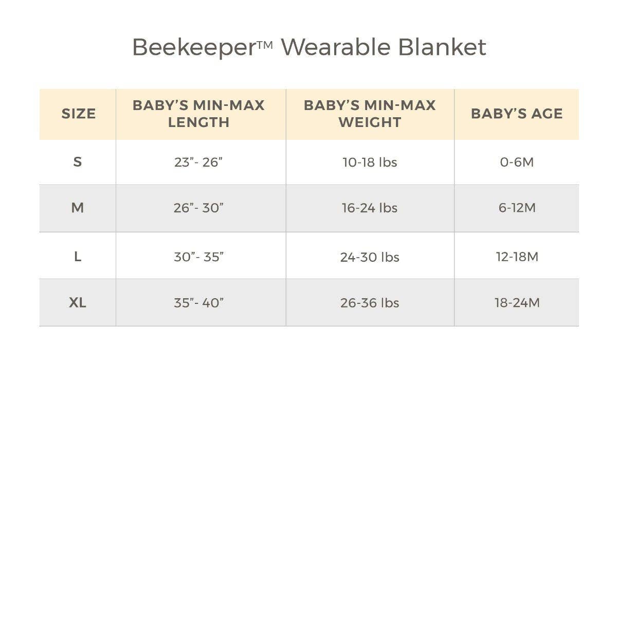 Solid Organic Lightweight Beekeeper™ Wearable Baby Blanket - Oatmeal: Oatmeal / Large