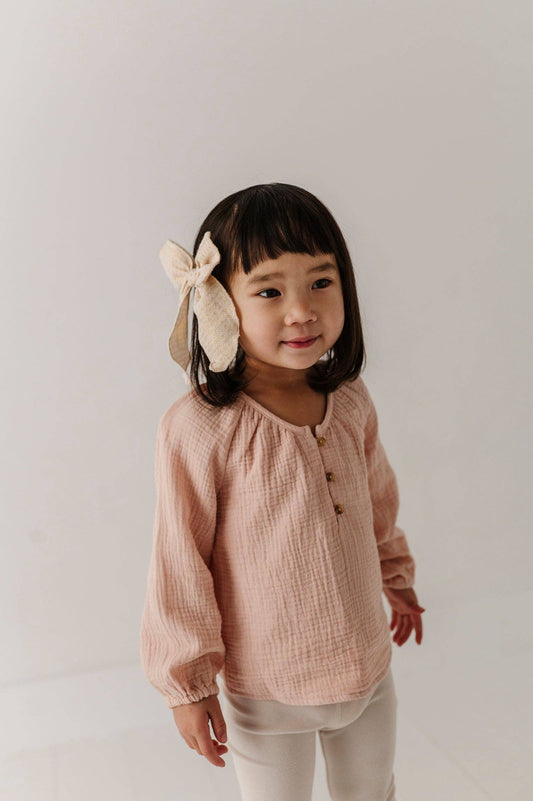 Babysprouts Girl's Cotton Gauze Blouse: Blush