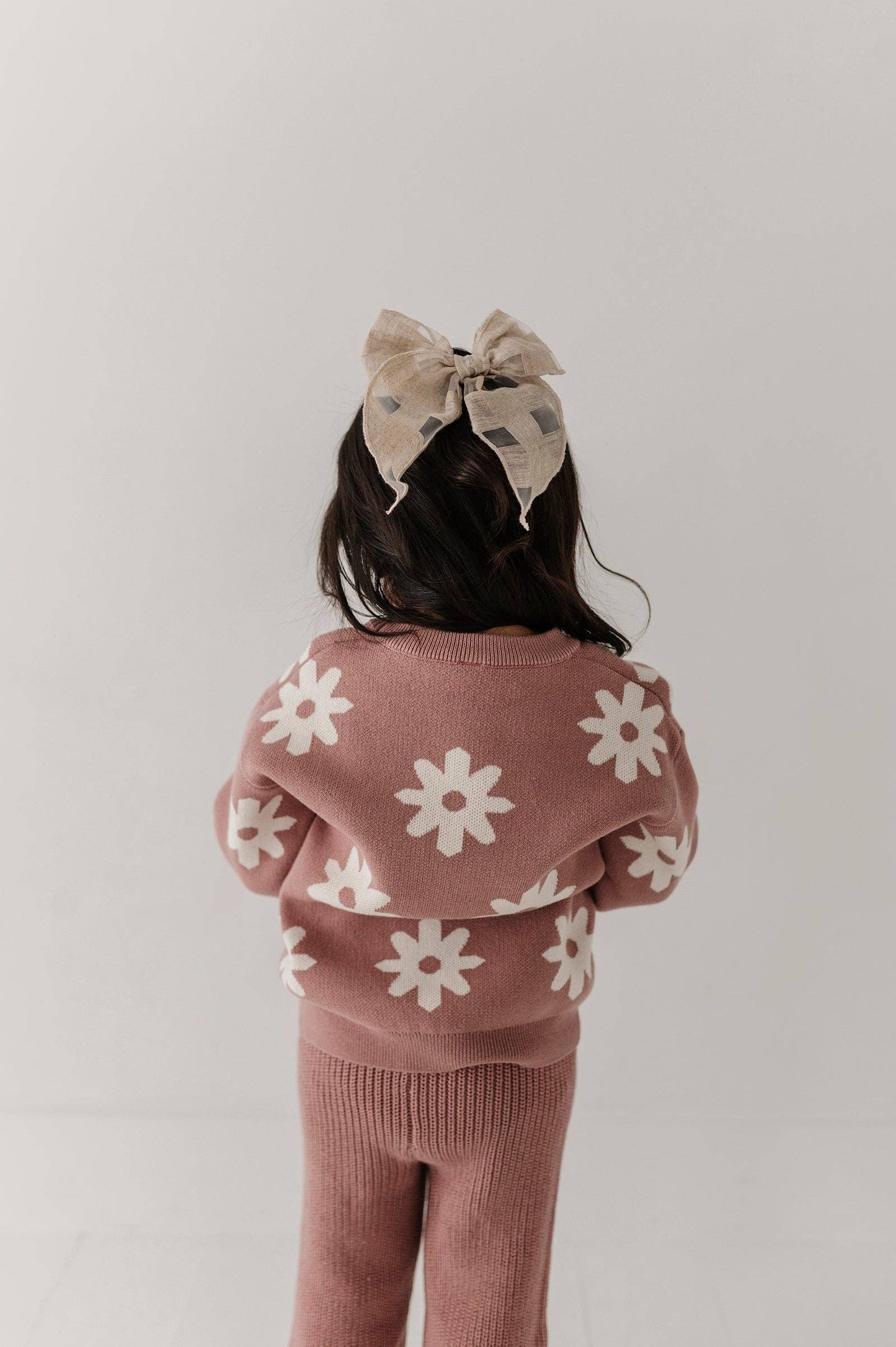 Babysprouts Knit Sweater: Rose Daisies