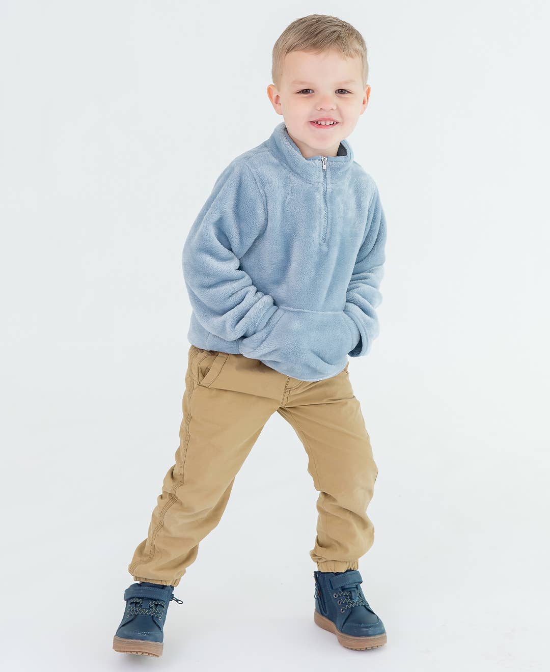 Boys Dark Khaki Jogger Pants: 6