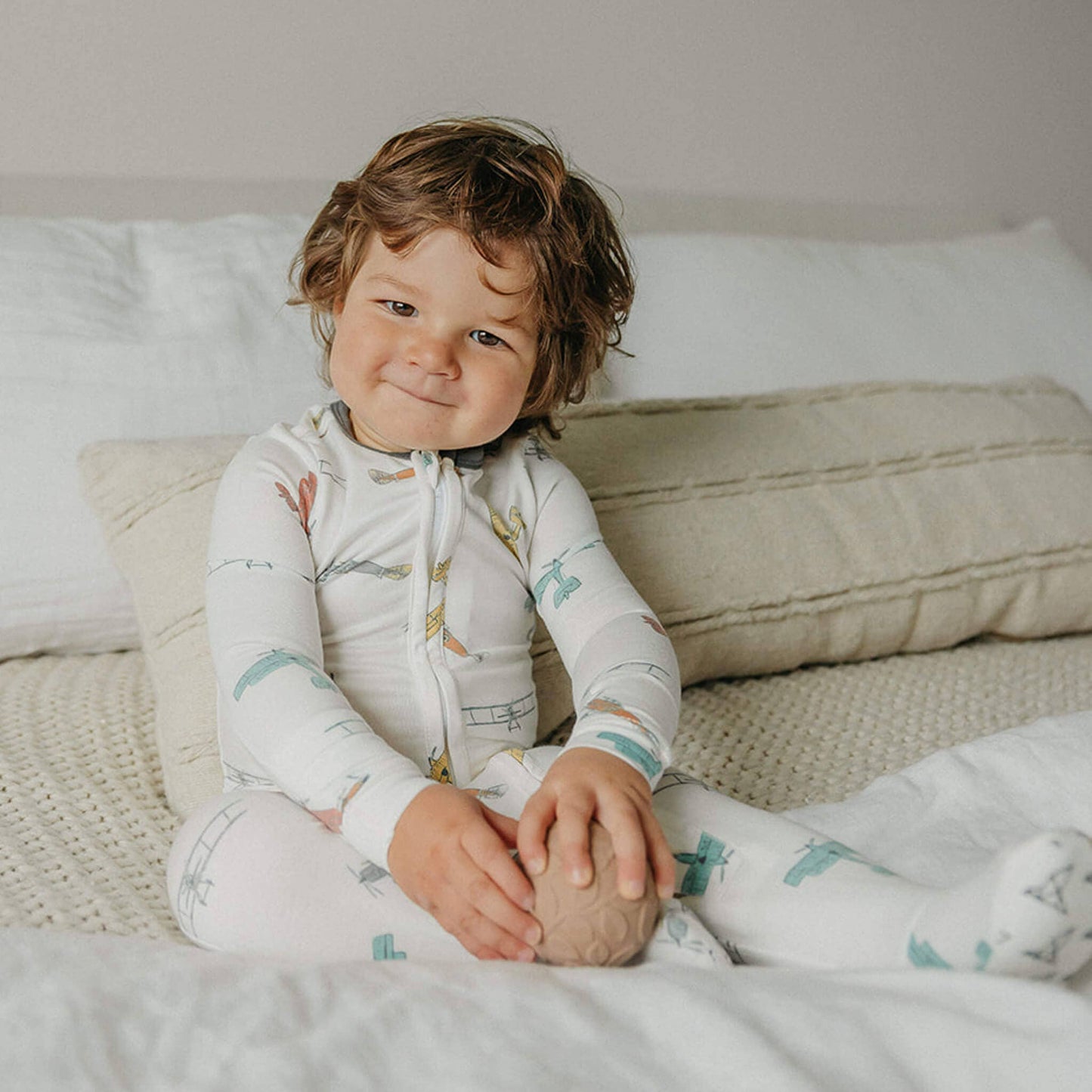 Zip-Up Footie Pajama - Ace: Newborn