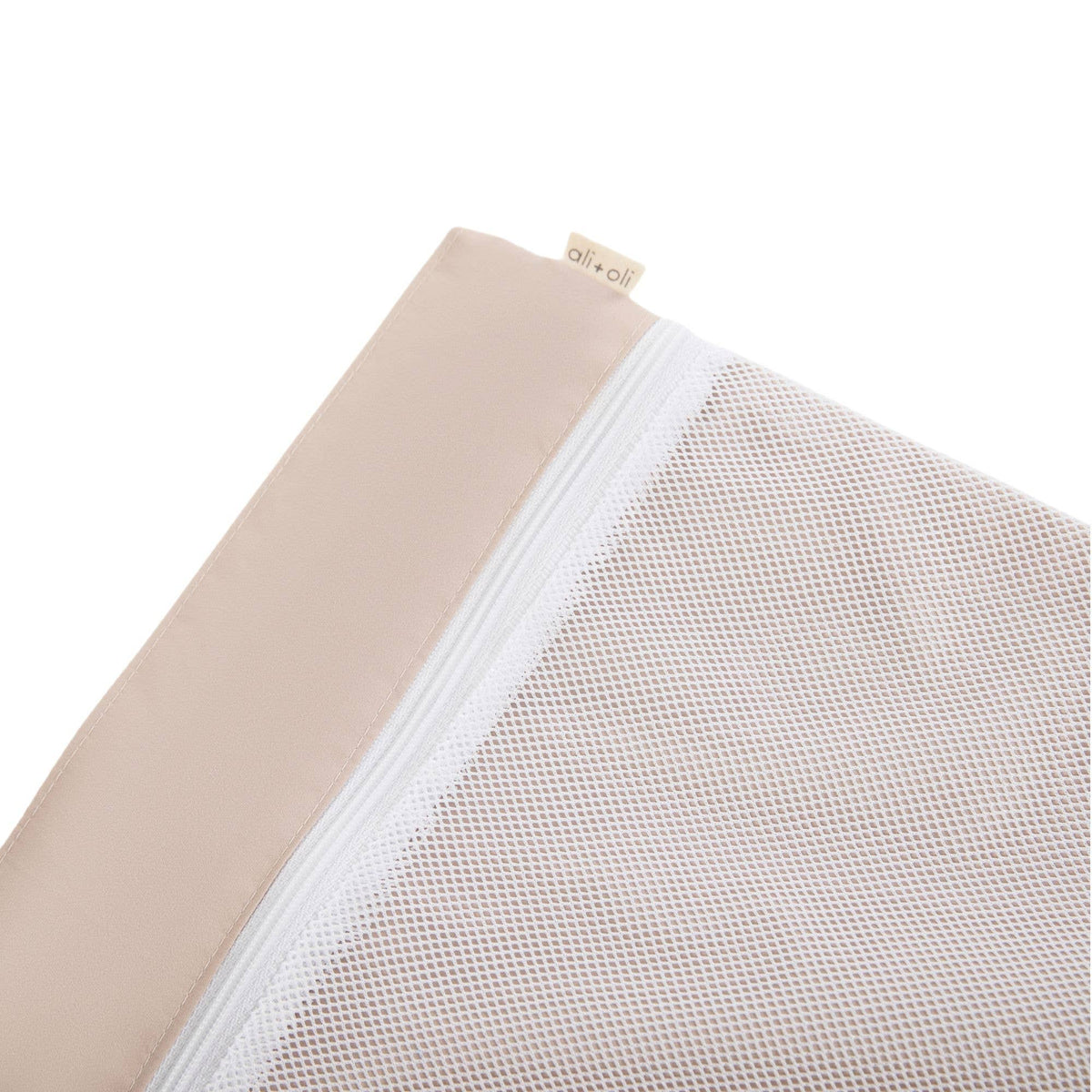 Dual-Compartment Wet/Dry Bag with Mesh Pocket (Taupe)