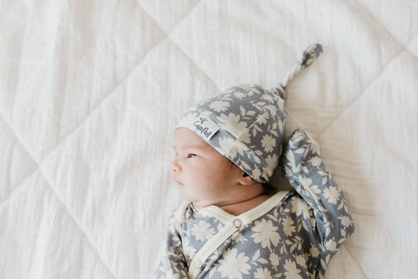 Top Knot Hat - Lacie: 0-4 Months