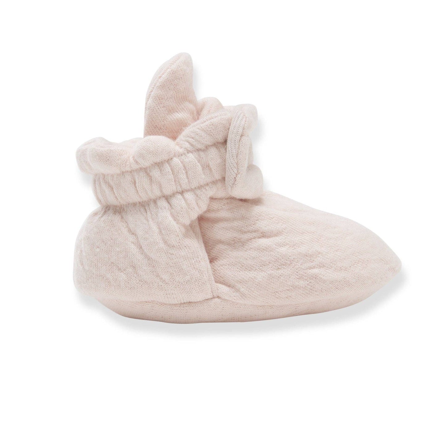 Organic Cotton Quilted Bee Baby Booties - Ranunculus: Ranunculus